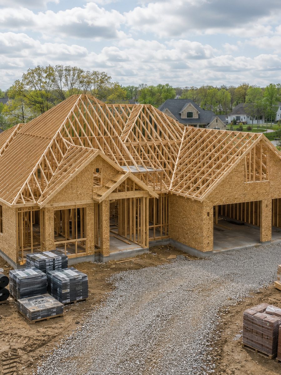 On-site read of a Northwest Ohio home under construction